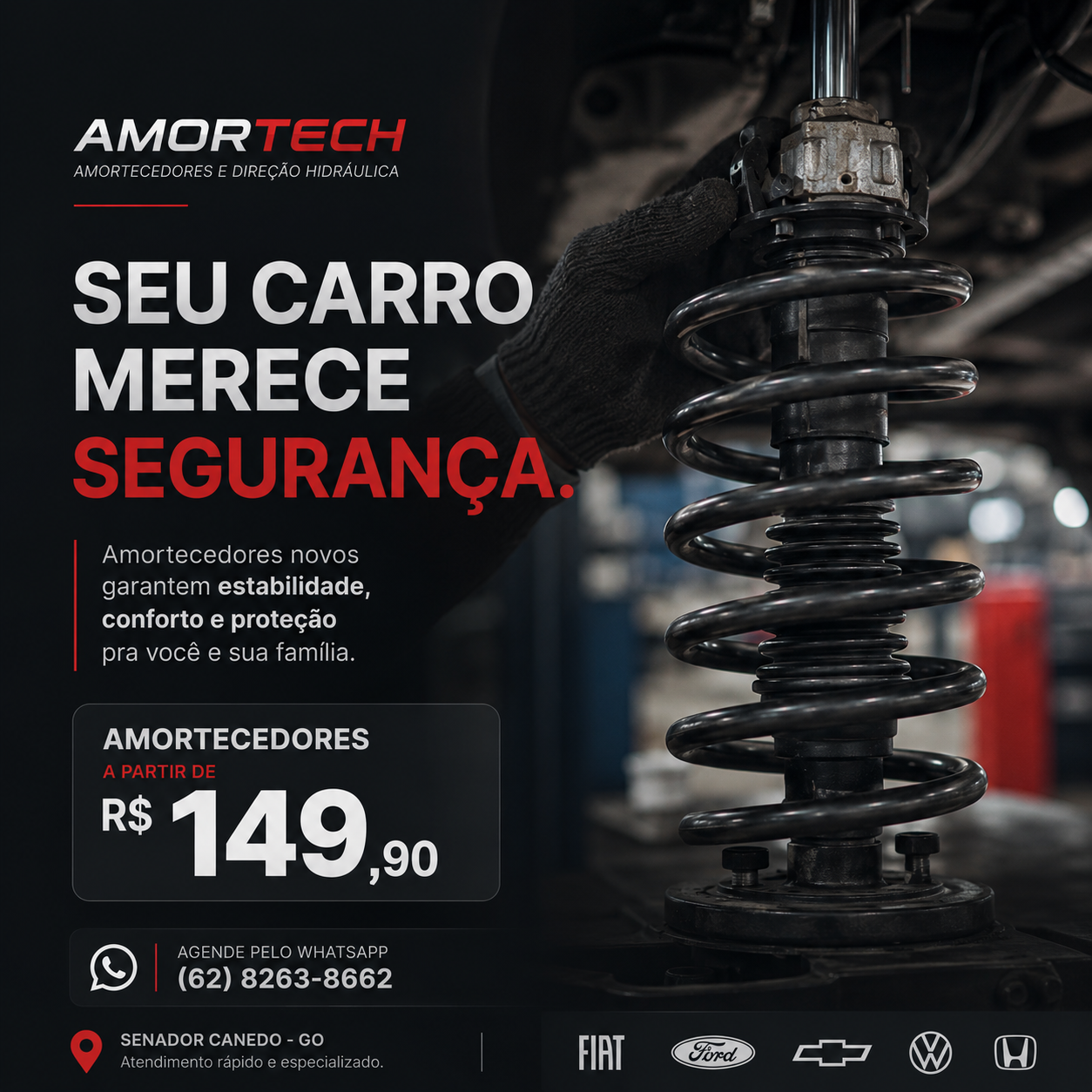 Amortecedores a partir de R$ 149,90