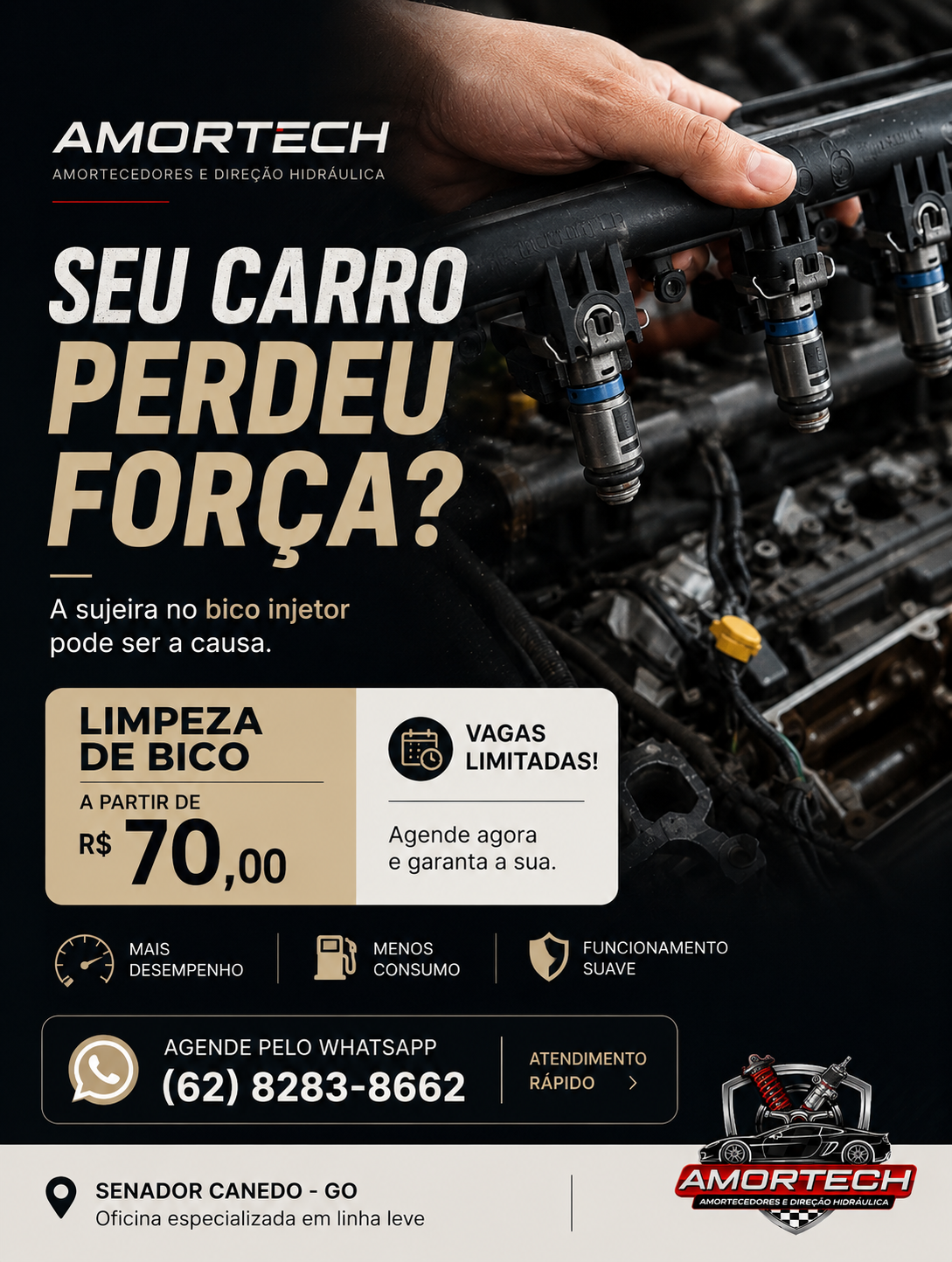 Limpeza de bico injetor a partir de R$ 70,00