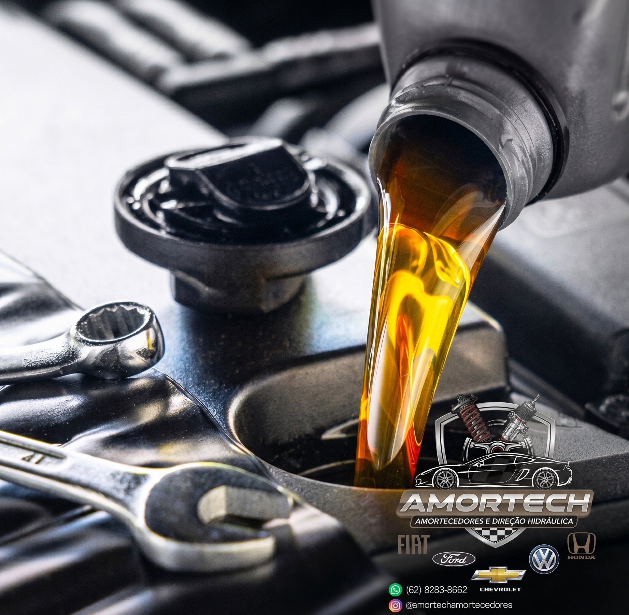 Troca de óleo do motor - Amortech